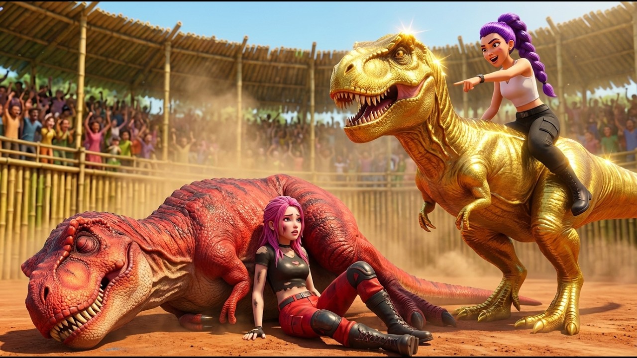 RUMI Wins Battle Tyrannosaur Racing Championship & Jinu's Regret - KPOP Demon Hunters