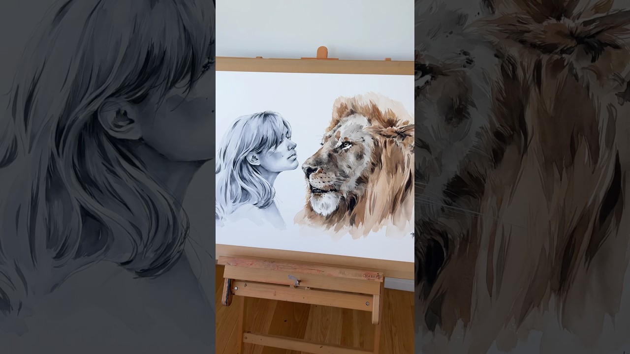 🖤🙌 That look #art #watercolorpainting #drawing