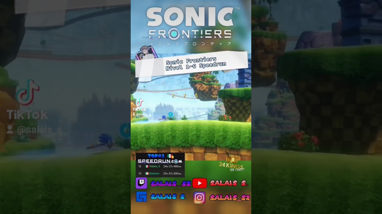 El sonic fronterizo 1-6 Speedrun facherito por Salais🦔🕹️ #speedrun #sonicfrontiers #sonicthehedgehog