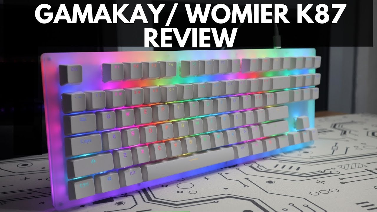 Womier/ GamaKay K87 Hotswap Review and Unboxing- MAX RGB on a Budget- Gateron Yellow- TKL