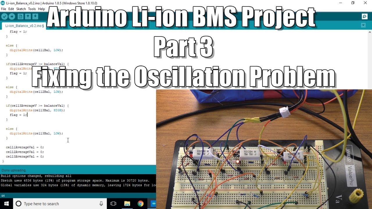 Arduino BMS #3: Fixing the Oscillation Problem