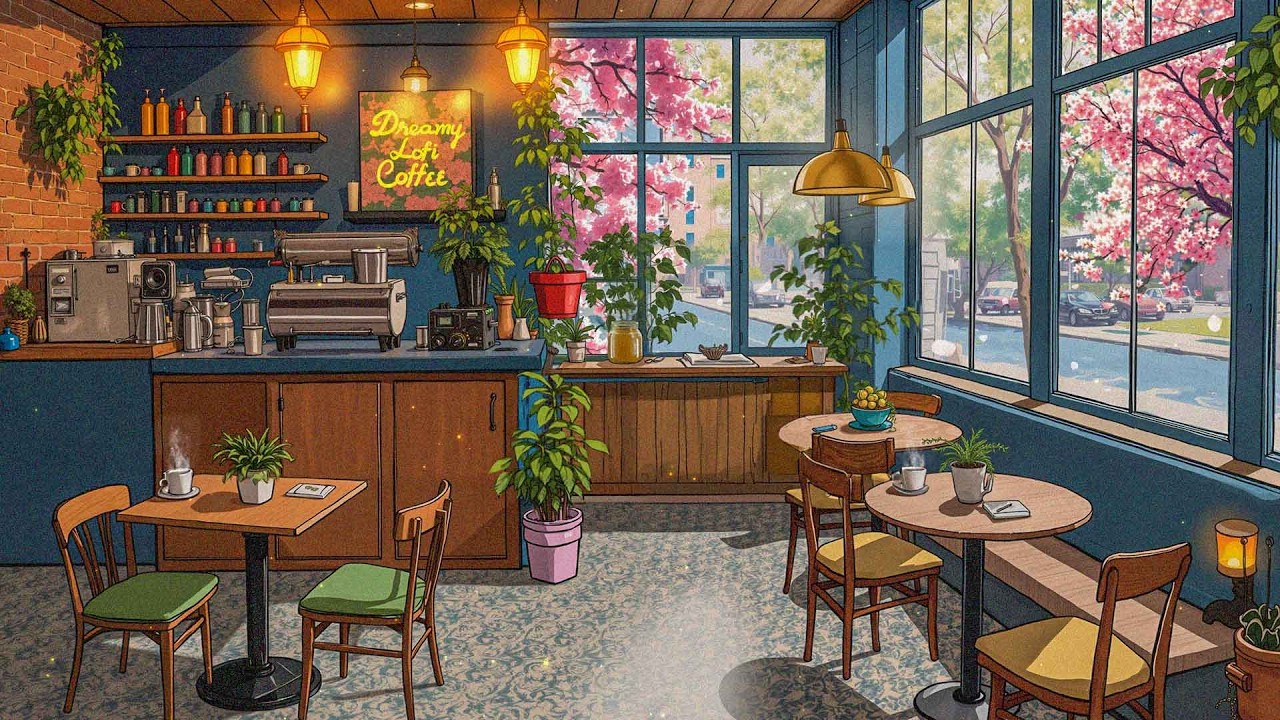 Chill Morning Coffee 🌻 Vintage Lofi Music 🎧Cozy Cafe Beats☕️Lofi for Relax/Study/Work