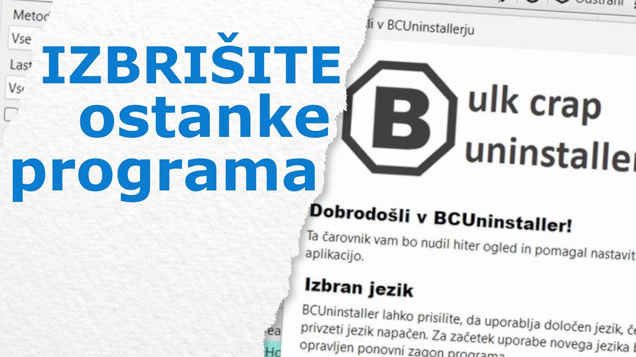 Odstranite ostanke programa s Bulk Crap Uninstaller [23.08.2025] [Slovenski]