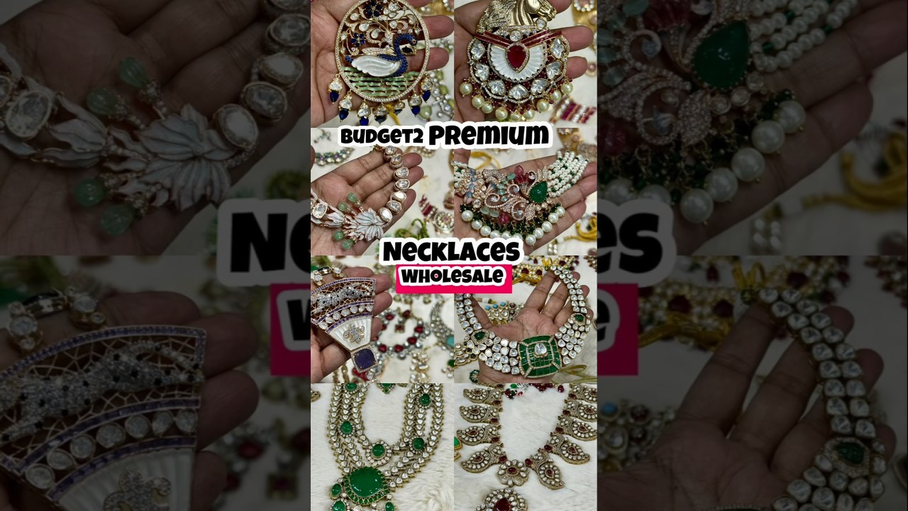 Moissanite, Tyaani, Doublet Stone, AD CZ Stone Jewellery Wholesale |All Type Of Necklaces Wholesale