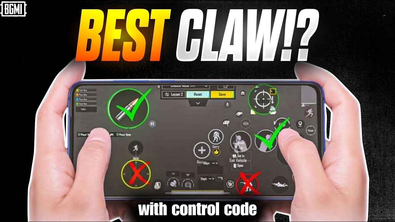 BEST 4 FINGER CLAW IN BGMI😍 | @JDGParaboy HOW TO GET THE BEST CONTROL SETTING IN BGMI