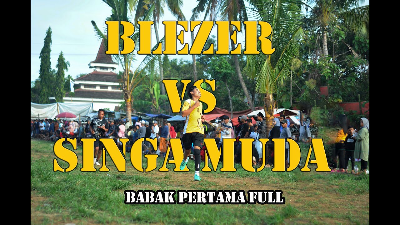 PERTANDINGAN BLAZER VS SINGA MUDA (lapangan gelora muda) part 1 Full #kasti #bolakastimadura