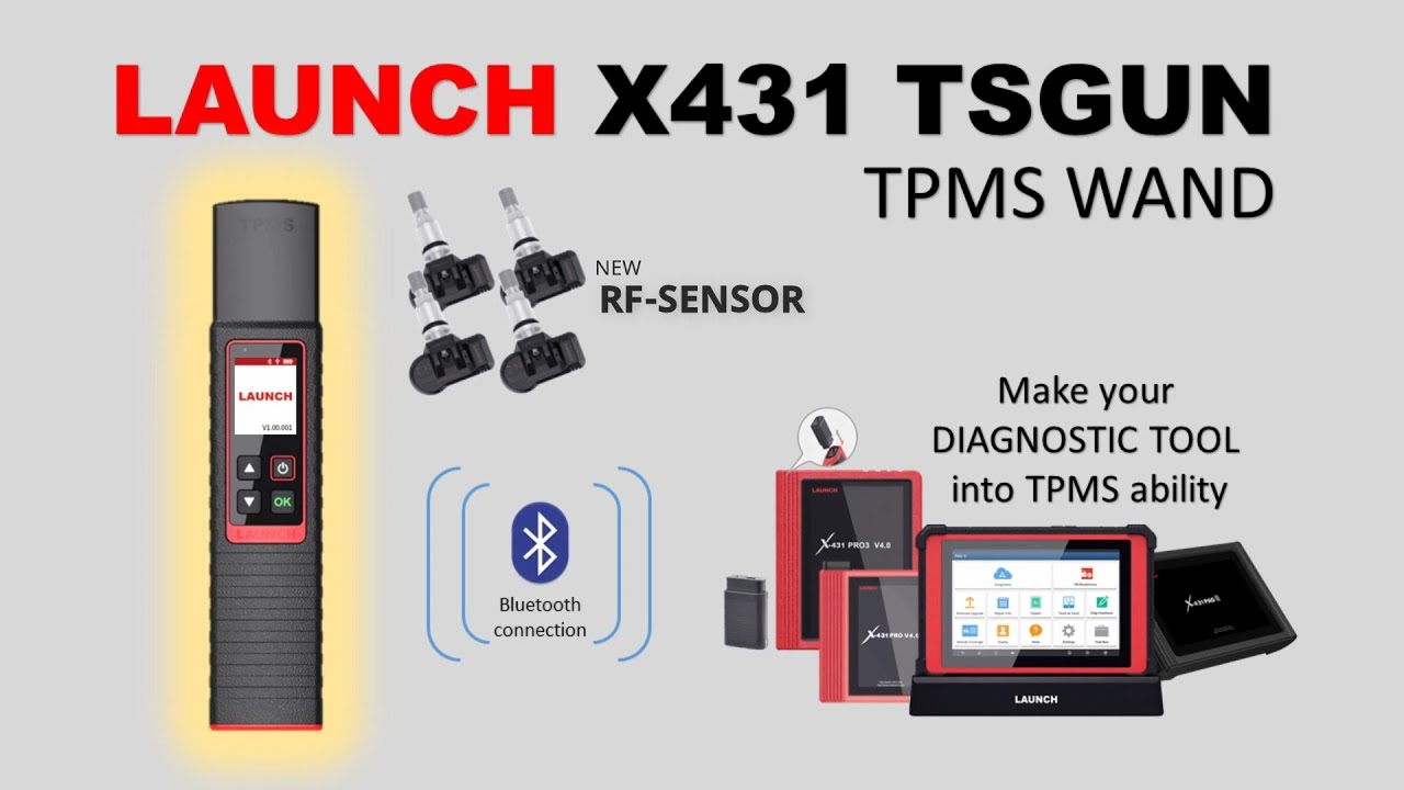 X-431 TSGUN | Diagnose & reprogram TPMS sensors | LAUNCH