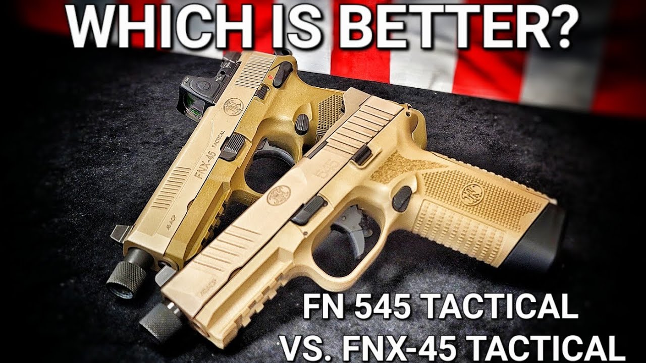 FN 545 Tactical против FNX-45 Tactical (обзор стенда с параллельным расположением)