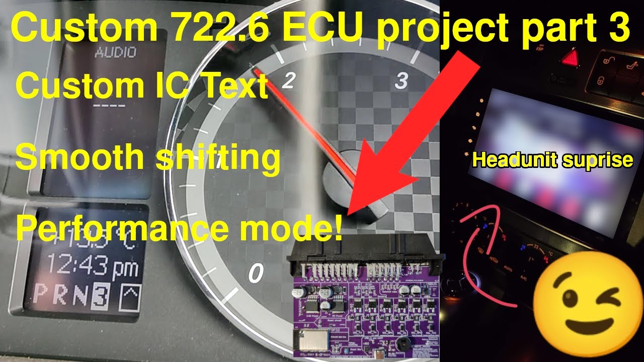 CUSTOM MERCEDES 722.6 TCM part 3 - Torque converter and smoother shifting, and a surprise!