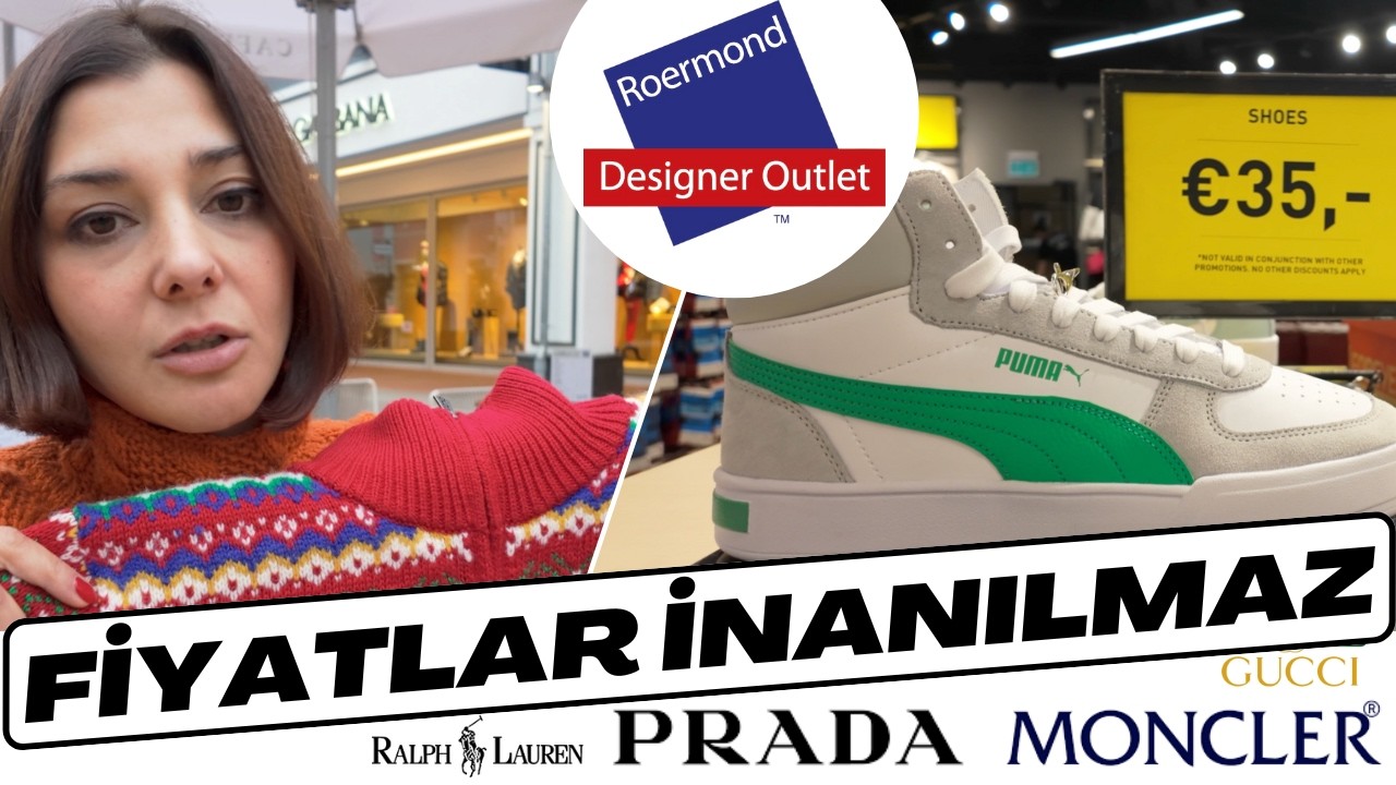 Almanya Hollanda Roermond Outlet Cenneti 👜 👓 👠 en detaylı vlog