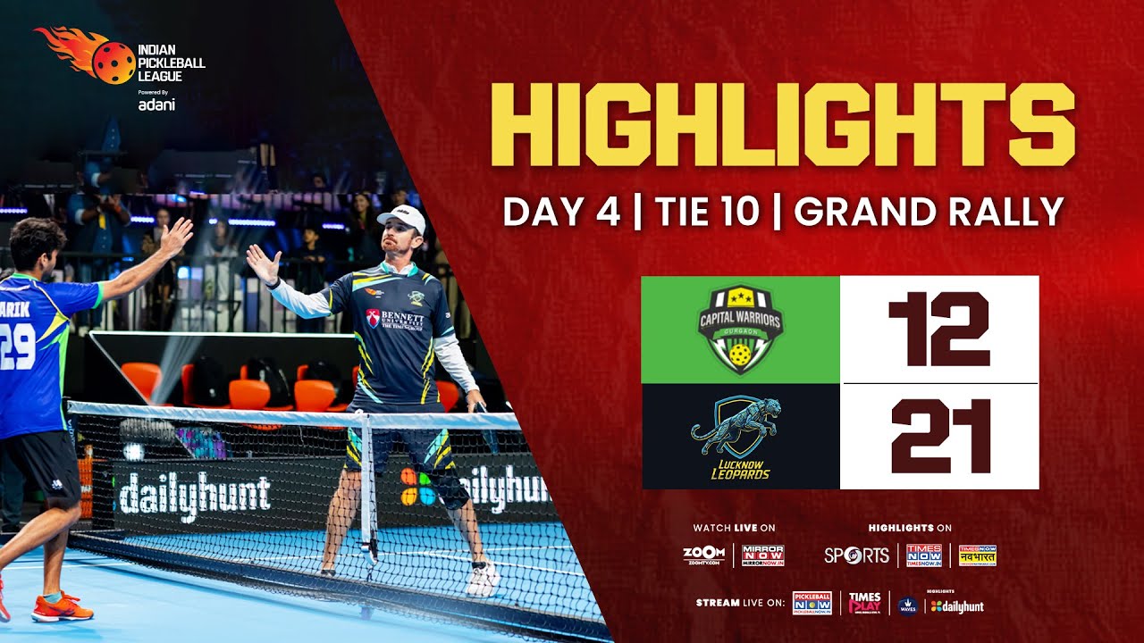 IPBL Tie 10 - Grand Rally - Capital Warriors Gurgaon vs Lucknow Leopards | 12-21
