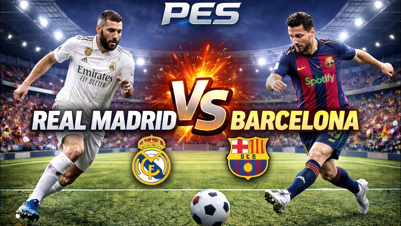 EL CLASICO - Real Madrid vs Barcelona - PES