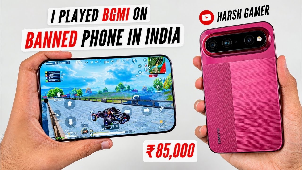 I Played BGMI on a BANNED Phone in India! 😱 | Huawei Pura X View