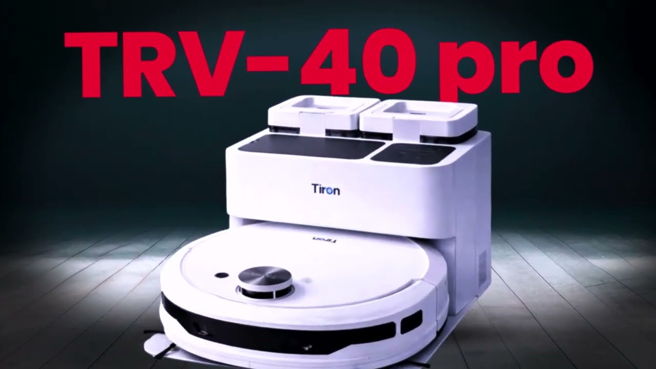 TIRON TRV 40 PRO – Smart Roller Mop Robot Vacuum Cleaner | Full Demo & Features