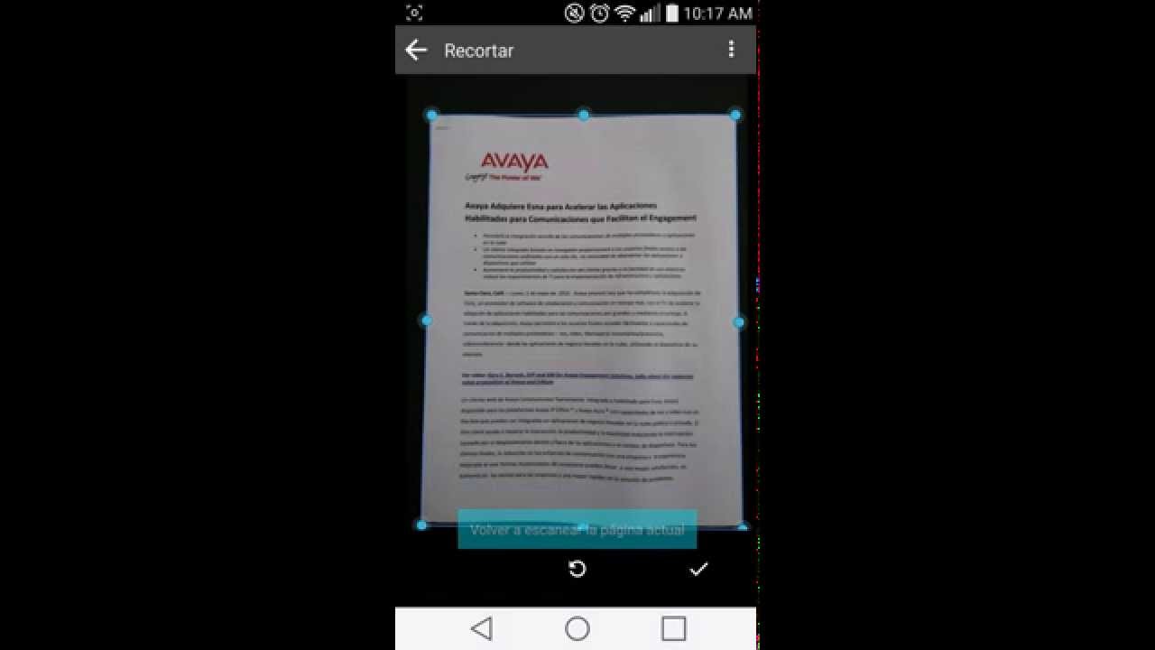 Como escanear desde un smartphone Android