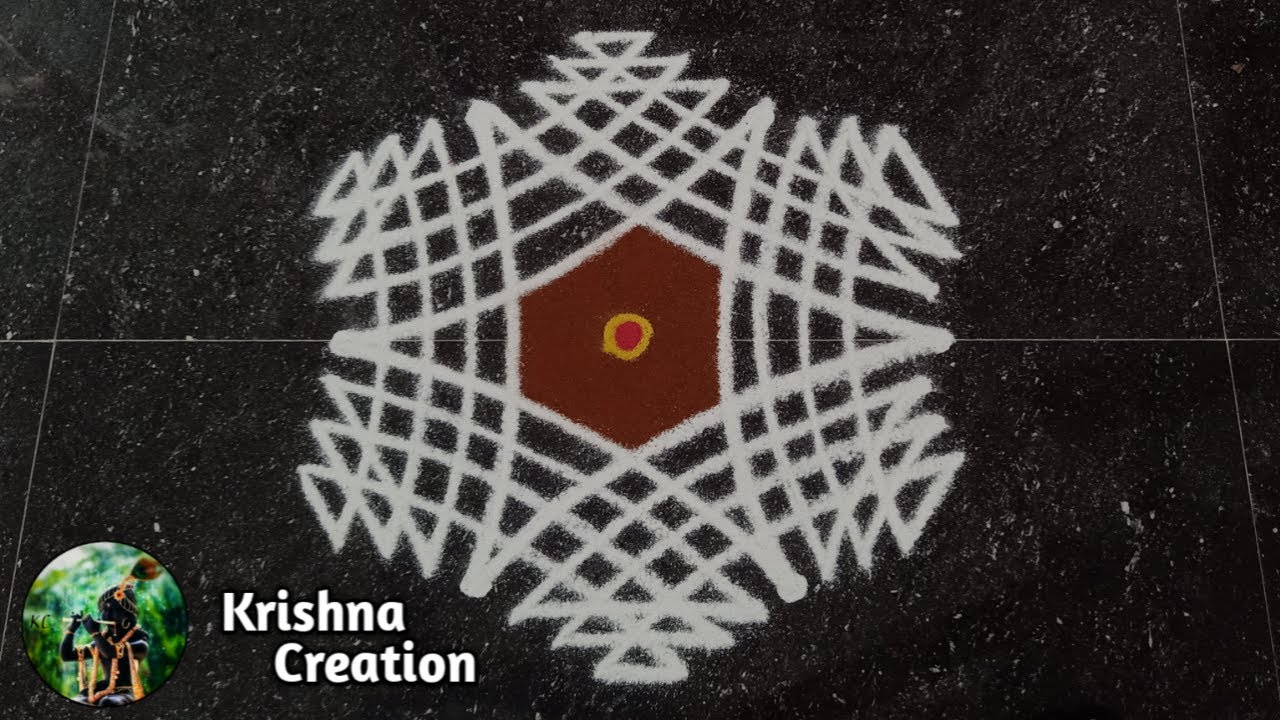 Purattasi madham special kolam | 3x1 dot easy padi kolam | Pandaga muggulu | padi kolam design
