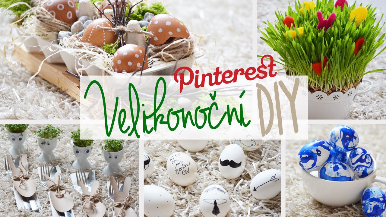 Velikonoční DIY dekorace | 6 tipů | Pinterest Inspired