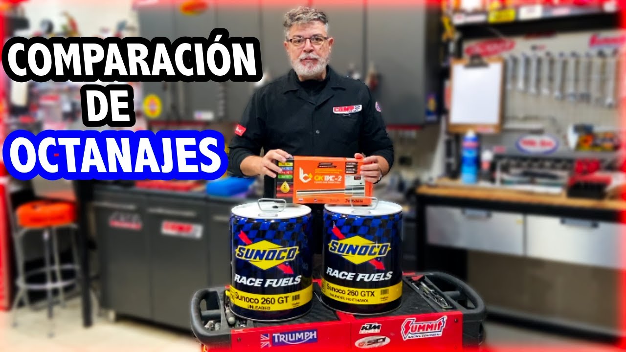 COMPARACIÓN de DIFERENTES NOMENCLATURAS de OCTANAJE