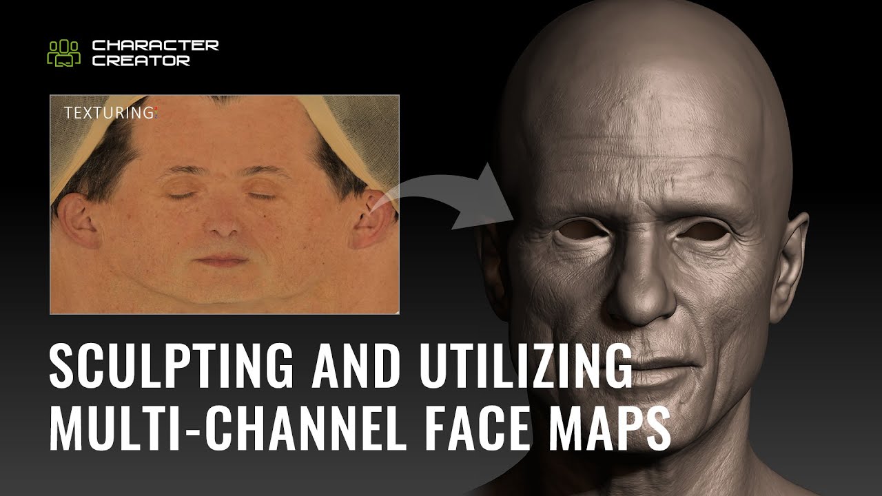 Realtime Digital Double #2 - Sculpting and Utilizing Multi-channel Face Maps - by Sefki Ibrahim