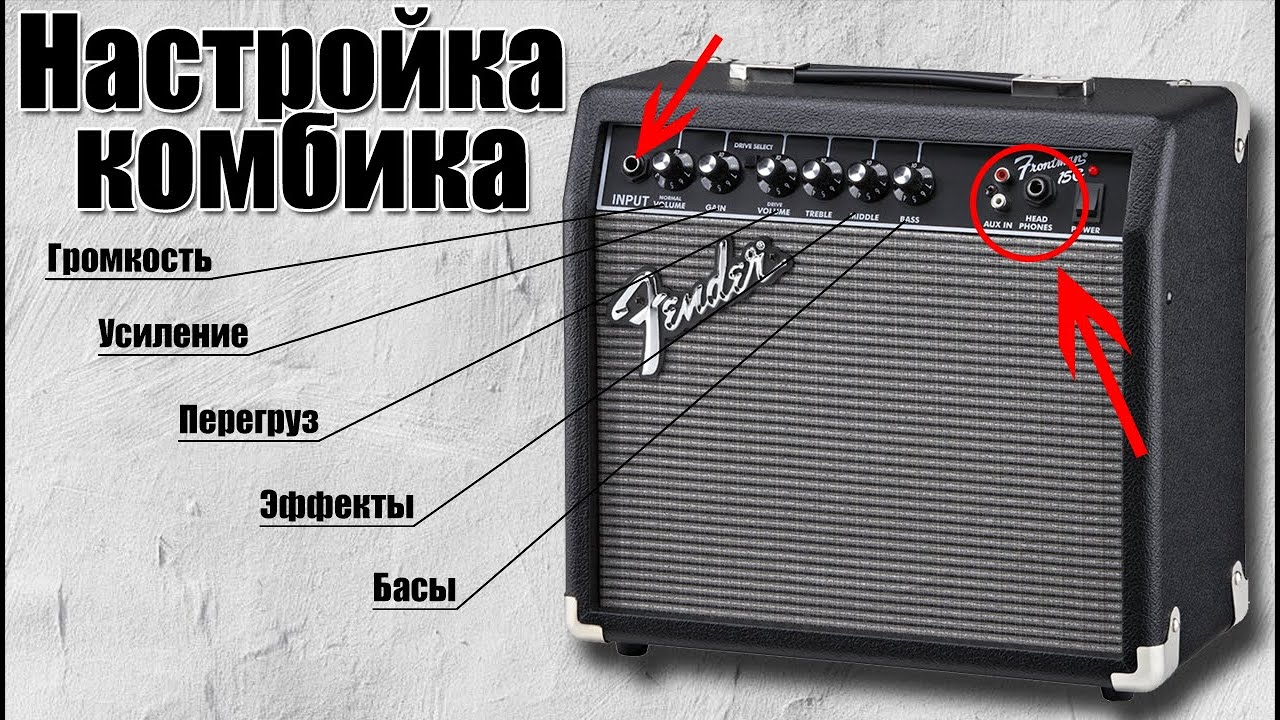 Как настроить комбоусилитель (комбик) для электрогитары