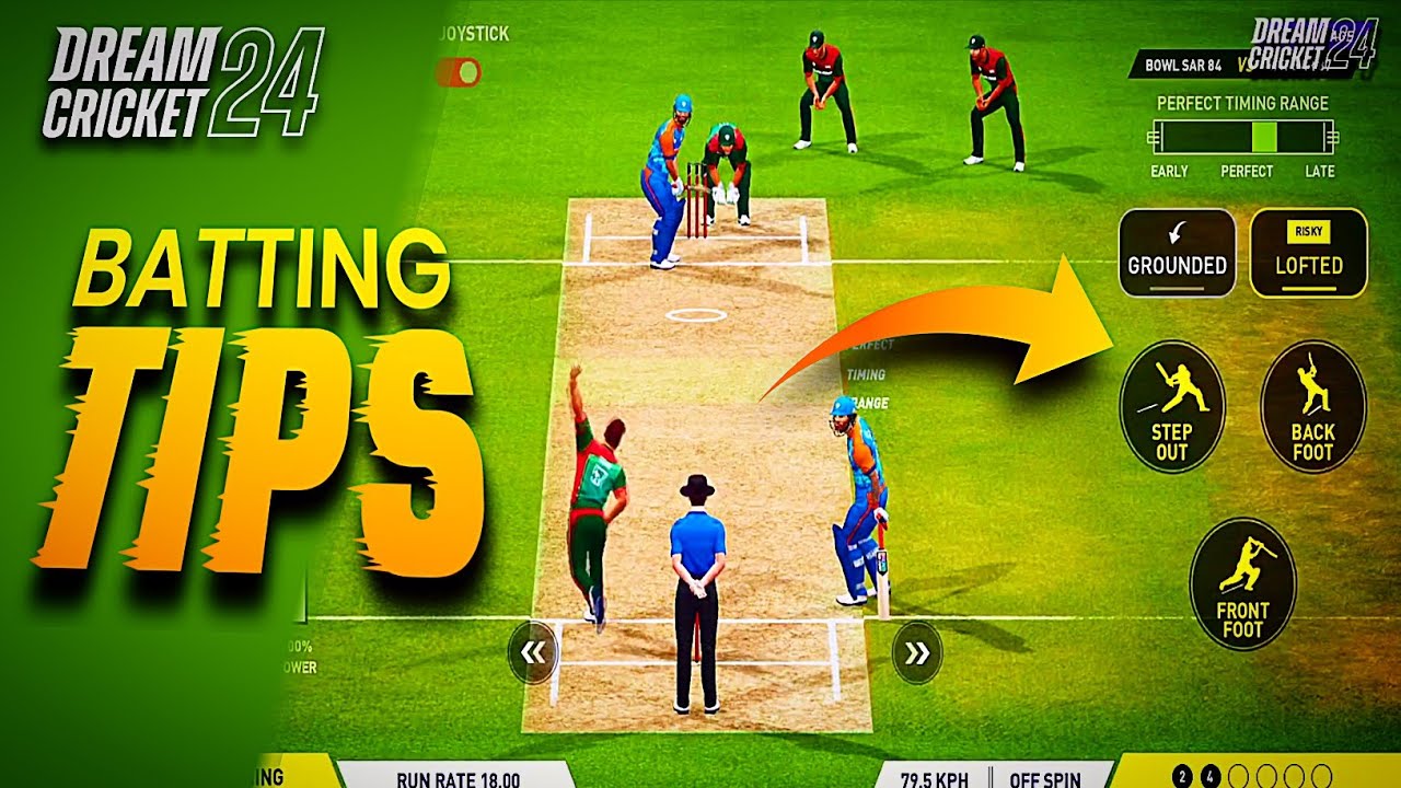 🔥 Dream Cricket 24 Hard Mode Batting Tips | New Joystick Explain |