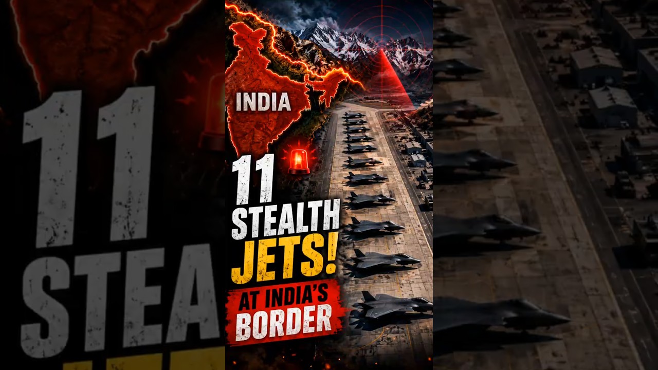 China Parks 11 Stealth Fighters Right at India's Border 🚨