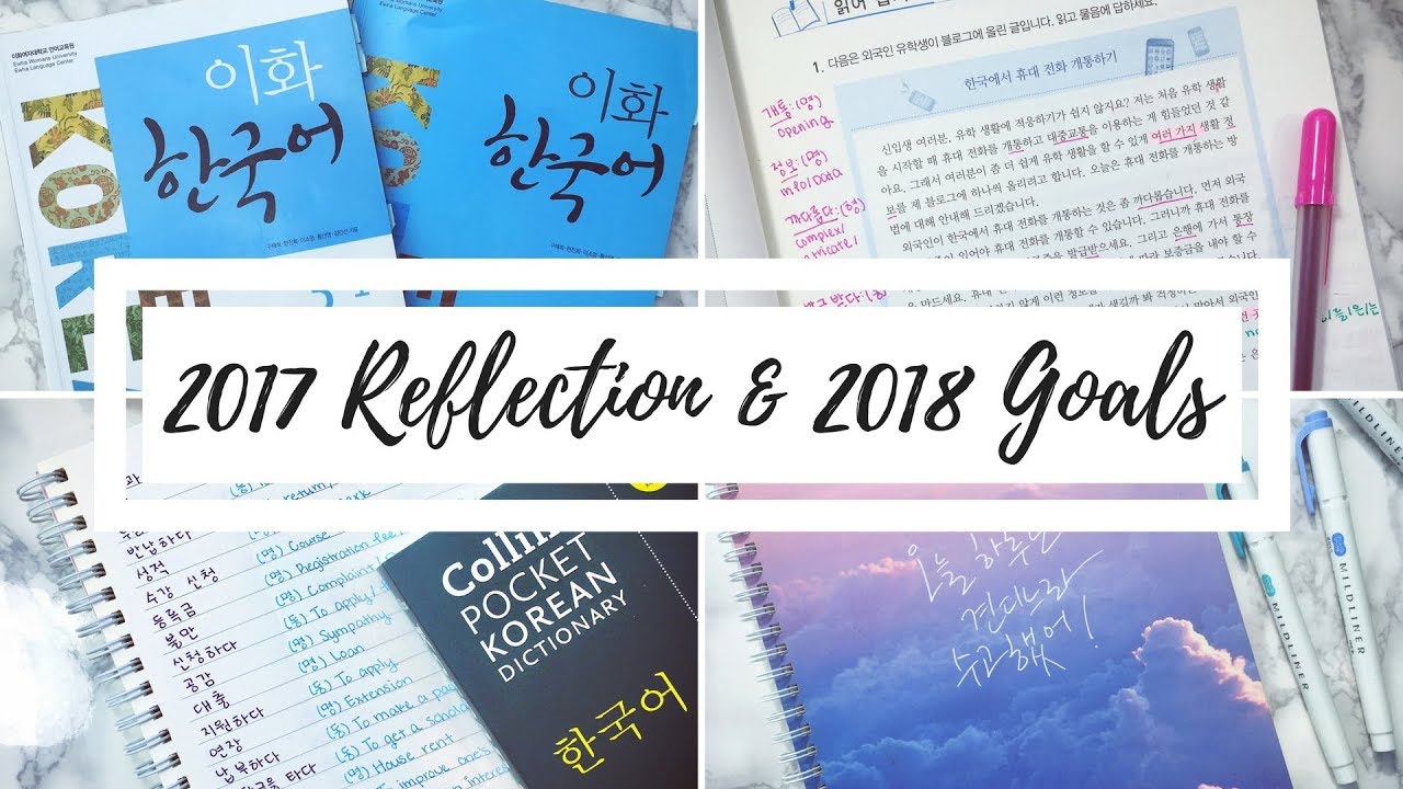 Reflecting on My 2017 Progress & My 2018 Language Goals 🇰🇷