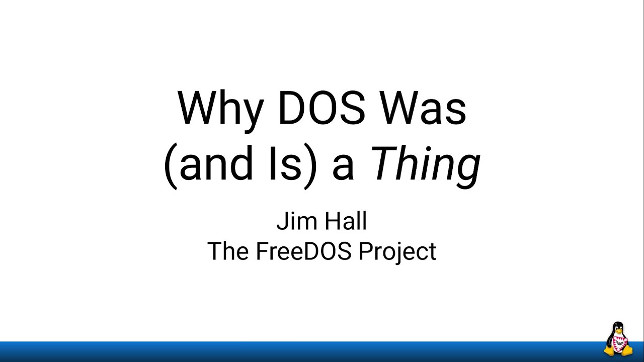 Why DOS Was (and Is) a Thing