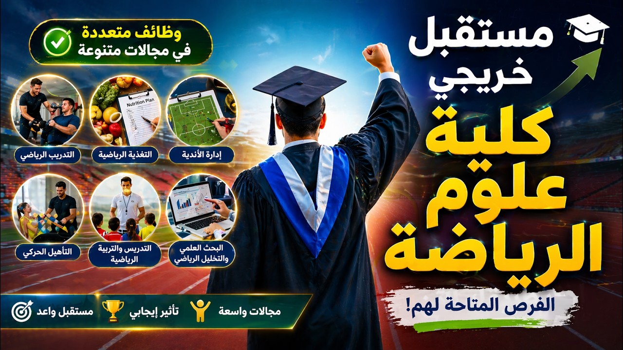 مستقبل خريجي علوم الرياضة 2026 | وظائف، مرتبات، وفرص غير متوقعة| فيديو حيغير حياتك