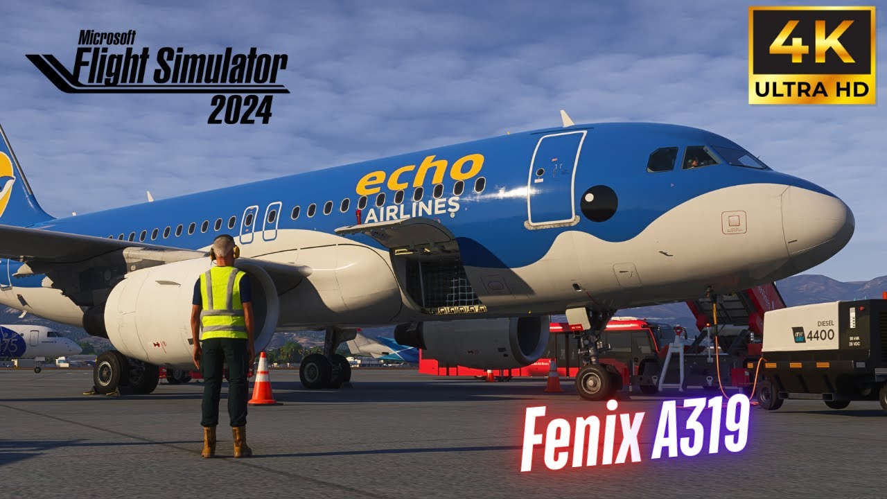 Fenix A319 Full Flight [MSFS 2024] EXTREME REALISM