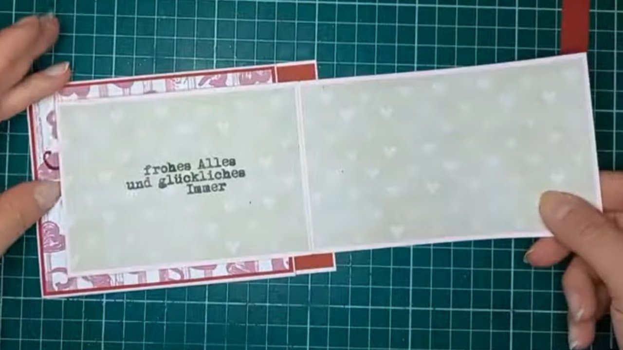 Pop-Up-Karte - Hochzeitskarte / popping flap - Karte in cm