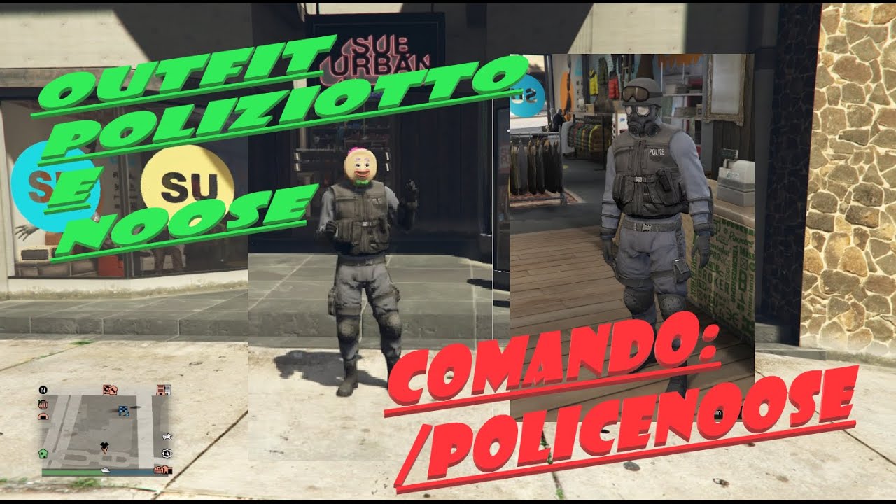 🔥OUTFIT POLIZIOTTO E NOOSE👉🏼⚙️COMANDO:/POLICENOOSE🔥ISCRIVITI ❤️YOUTUBE 👉🏼🔔ATTIVA CAMP 👉🏼🔔🚨