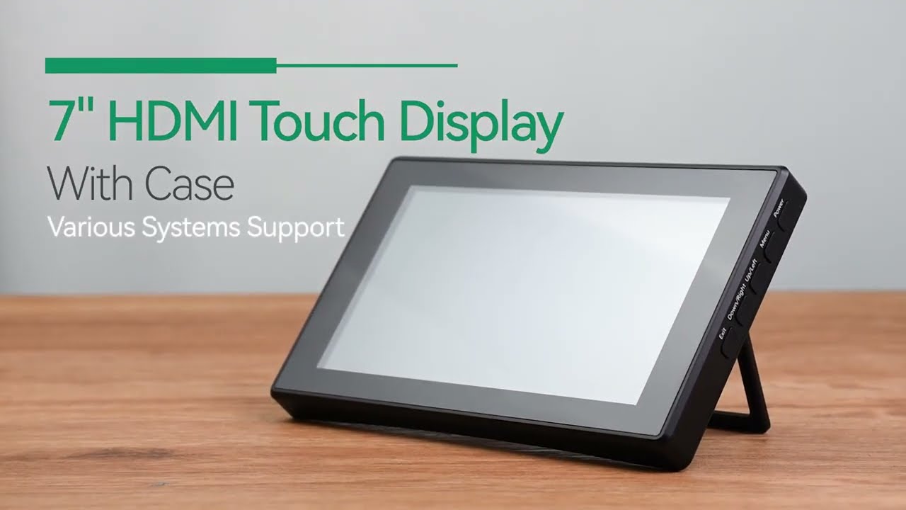 Waveshare 7inch HDMI LCD (H) (with case) Capacitive Touch Screen LCD, 1024&times;600, HDMI, IPS