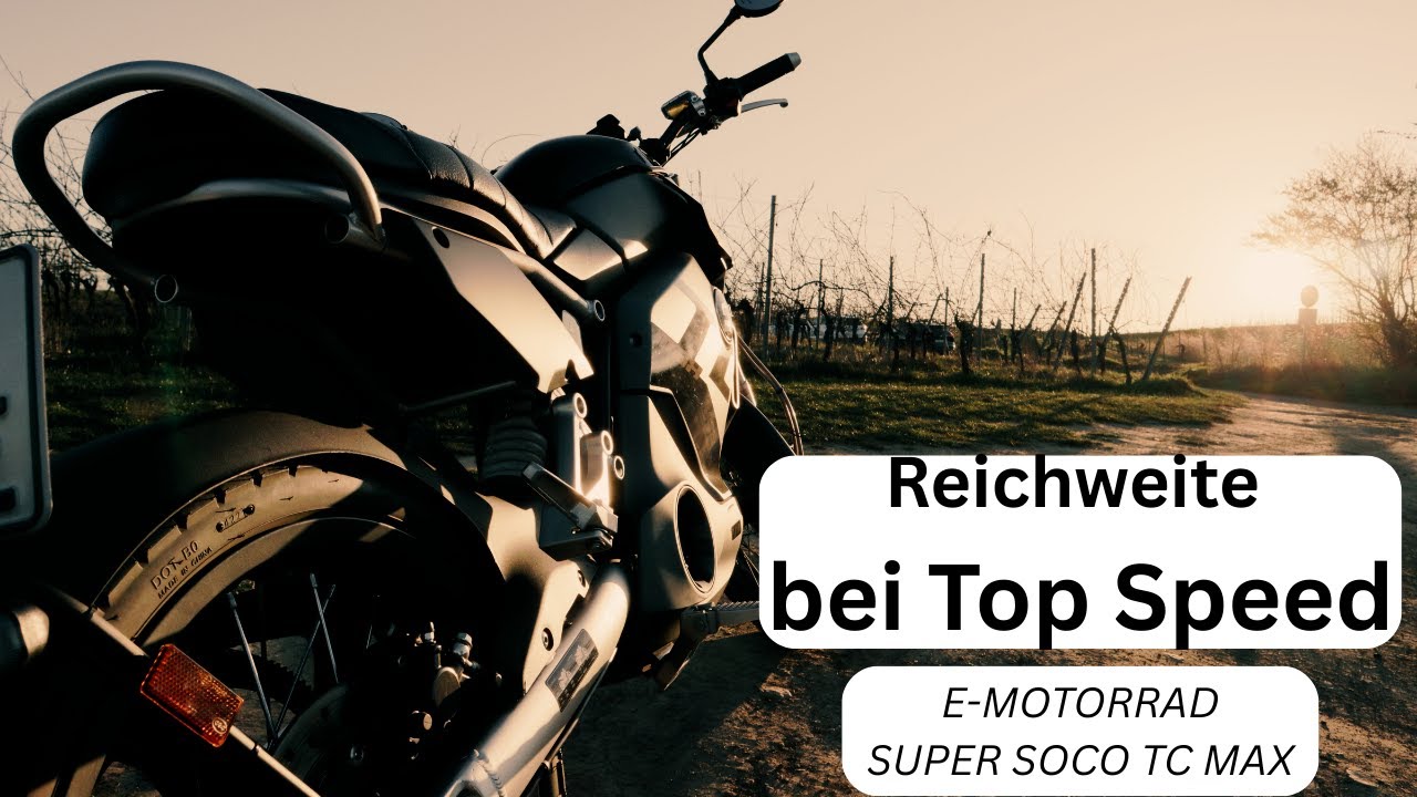 Super Soco TC MAX - Reichweite bei FULL SPEED!!! 