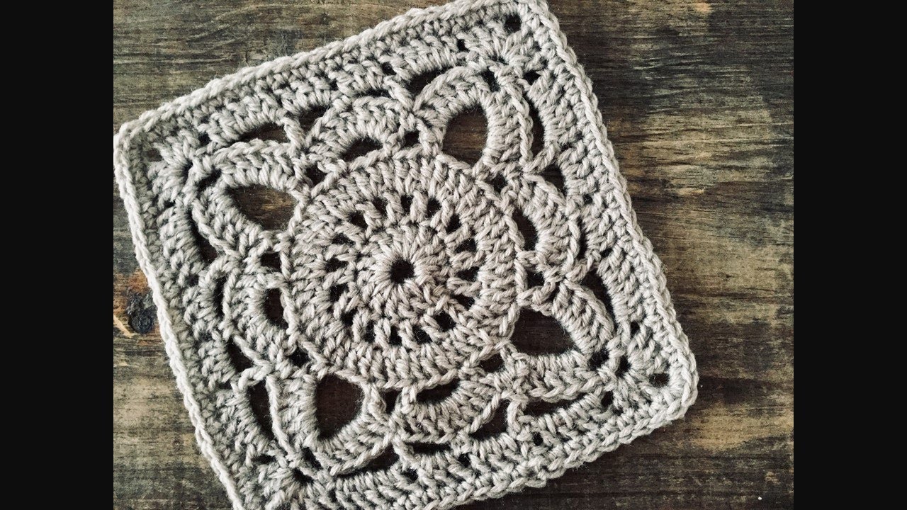 Granny square, Cuadro de la abuela a crochet