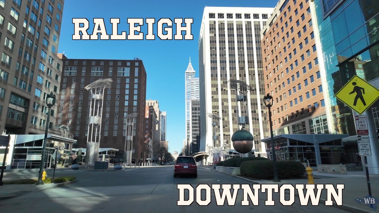 Driving to Raleigh Downtown | North Carolina Scenic Drive