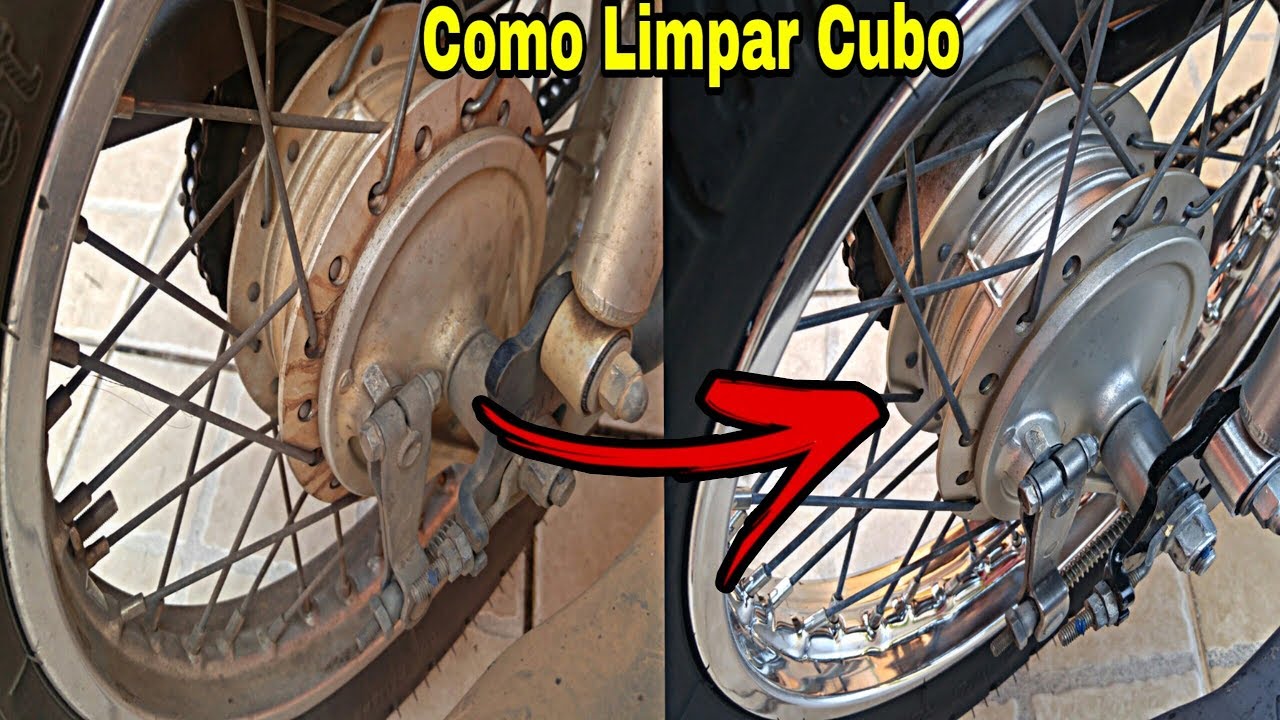 Como Limpar o Cubo da Roda de Moto Encardido e Amarelado