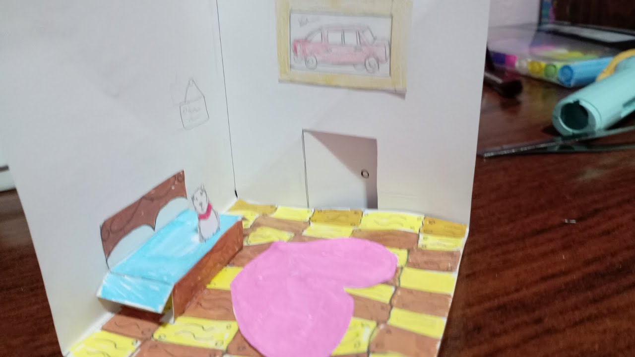 Haciendo tarjetas de casita