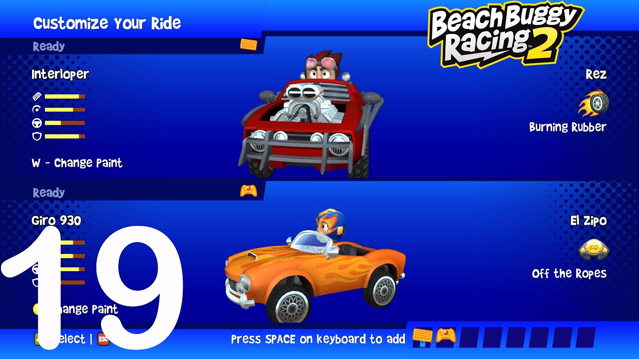Rez vs El Zipo - Multiplayer Random Ultimate - Beach Buggy Racing 2 PC Version Episode 19