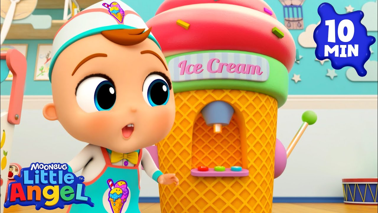 My Ice Cream Machine 🍦 | Little Angel | Community Corner 🌸| Kids Sing and Play