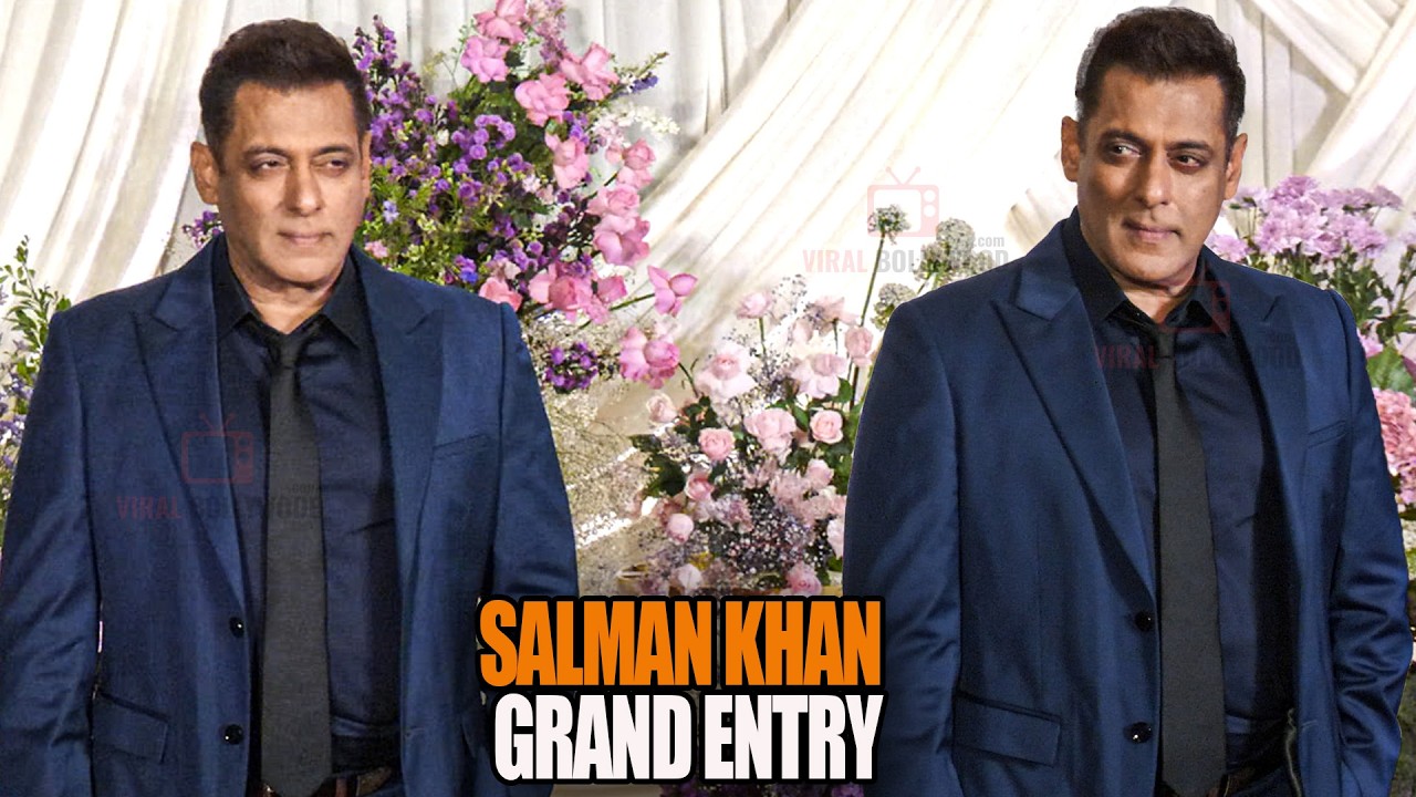 Salman Khan arrives in Style at Sooraj Barjatya’s Daughter Isha Barjatya & Abhishek Kothari Wedding