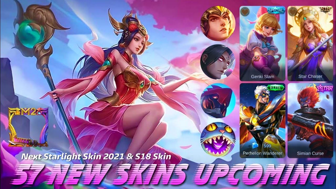 57 ALL UPCOMING SKIN MOBILE LEGENDS - NEXT STARLIGHT SKIN 2021 | YAHANU GAMER