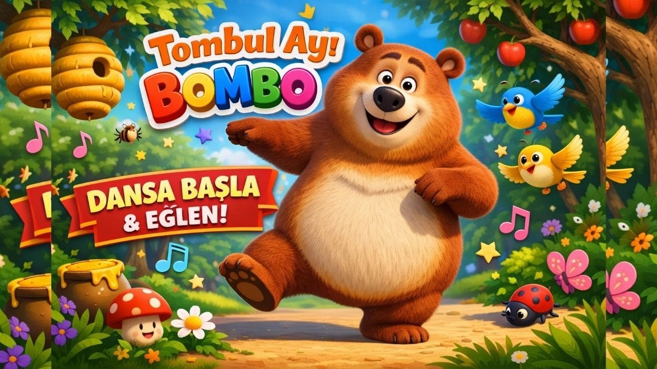Tombul Ayı Bombo | Eğlenceli Çocuk Şarkısı | Dans Et, Oyna, Öğren