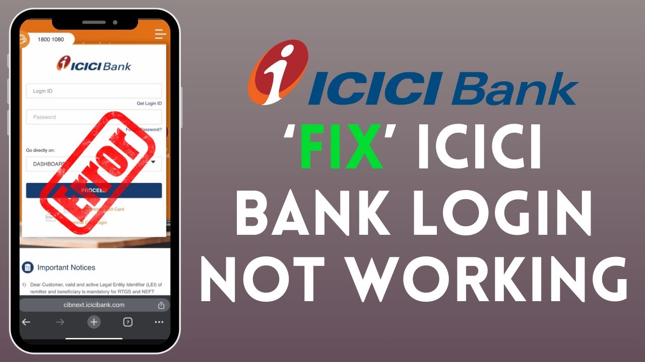 How to Fix ICICI Login Not Working 2024?