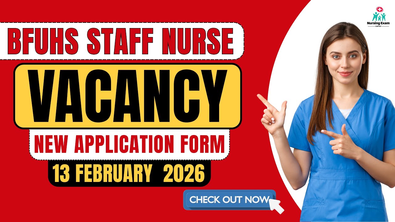 BFUHS STAFF NURSE NEW VACANCY OUT | DR BR AMBEDEKAR STAFF NURSE VACANCY OUT 