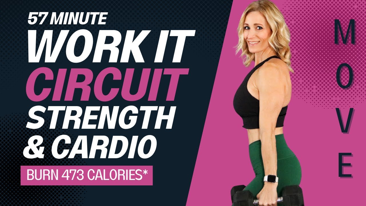 57 Minute UPPER BODY Work It Circuit | Strength & Cardio Workout