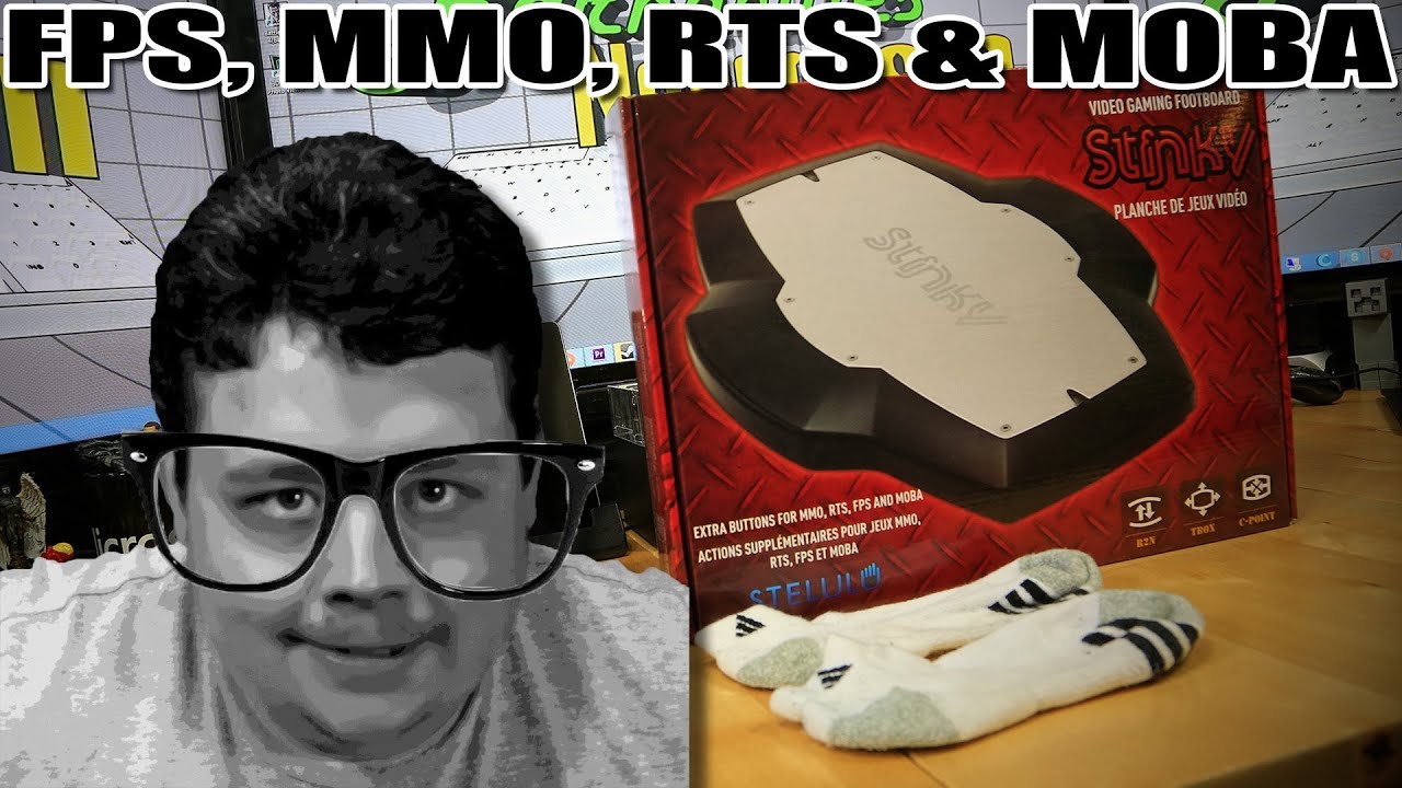 Unbox & Review of Stinky video gaming footboard controller for FPS, MMO, RTS & MOBA