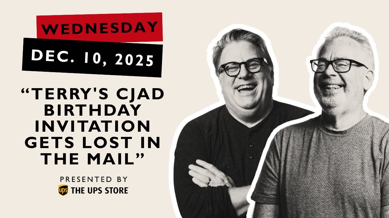 Terry's CJAD Birthday Invitation Gets Lost in the Mail