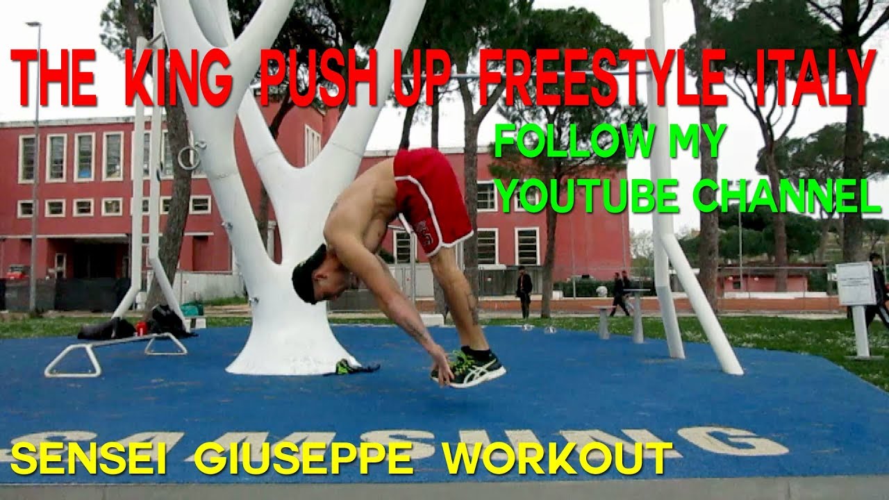 THE KING PUSH UP FREESTYLE ITALY- SENSEI GIUSEPPE WORKOUT