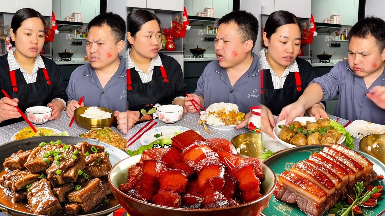 蠢老公整天睡觉正事不干婆婆亲自出手教训自家儿子，等蠢老公吃饱后才拿出提前准备的烤鸡腿，最后老公看到鸡腿肠子都悔青了